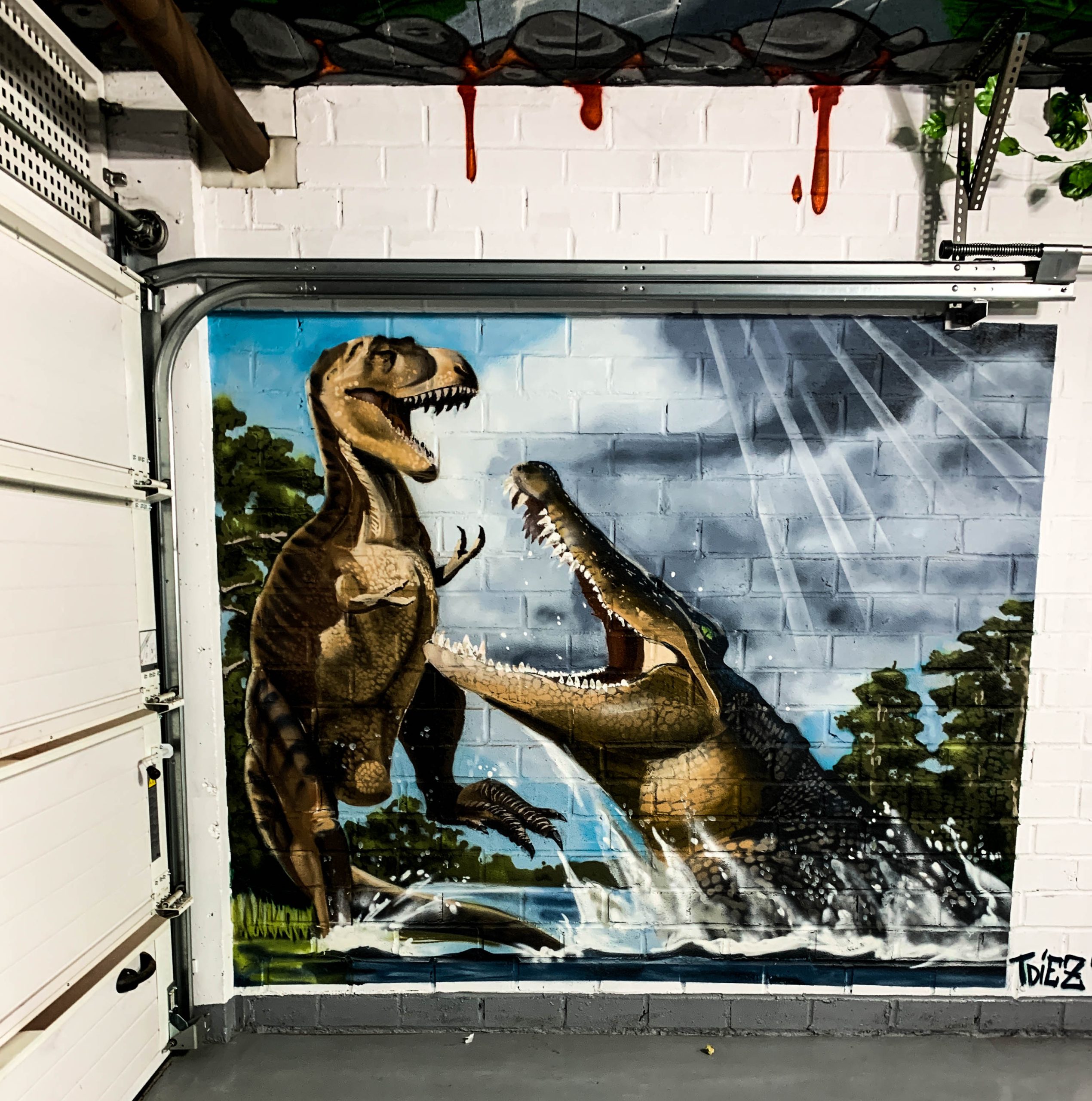murales para barberia a medida