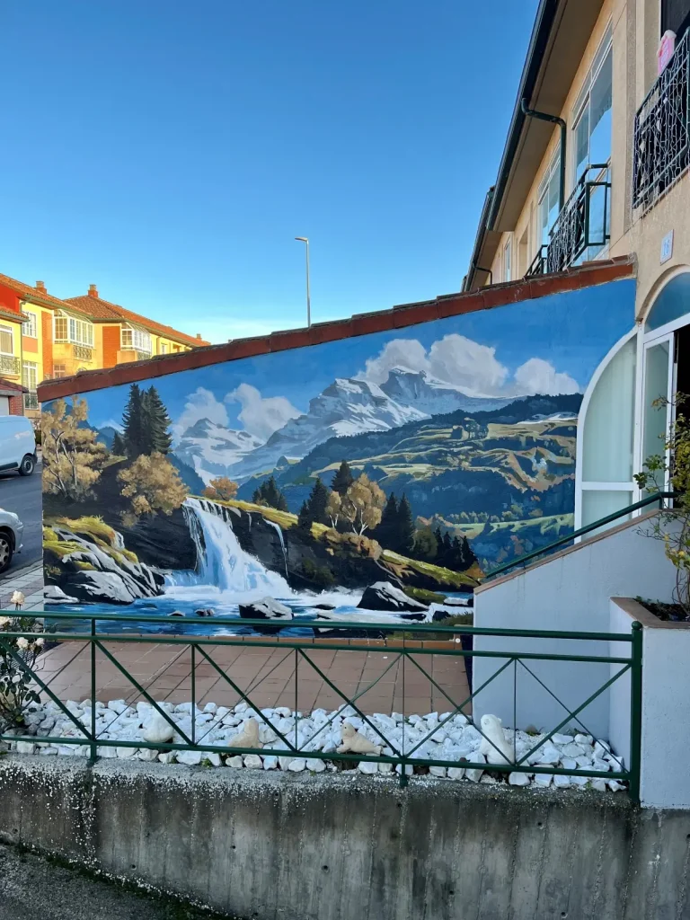 Presupuesto de mural pintado a mano restaurante bar